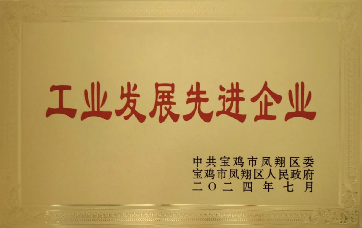 關(guān)中工具公司被鳳翔區(qū)委、區(qū)政府授予“工業(yè)發(fā)展先進(jìn)企業(yè)”